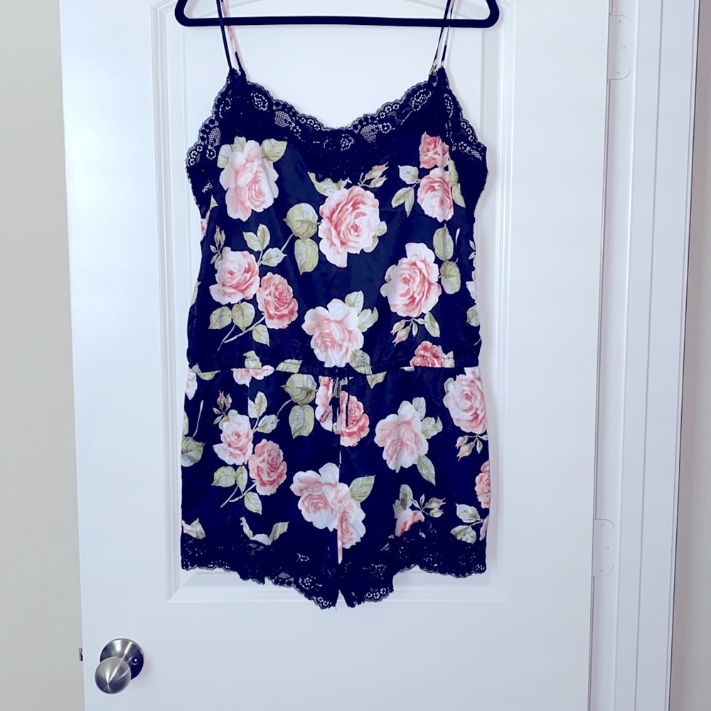 New York and Company Floral Romper